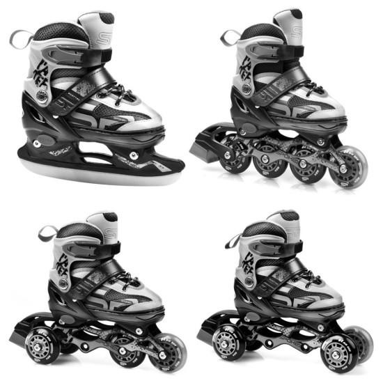 Spokey Quattro Πατίνια παγοπέδιλα rollers 4in1 No.34-37